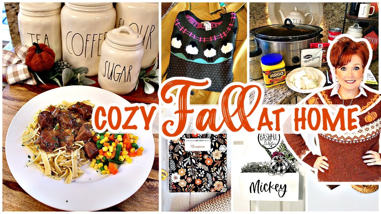 COZY FALL AT HOME🍁Crockpot Clothes Haul & Decor! 🍁