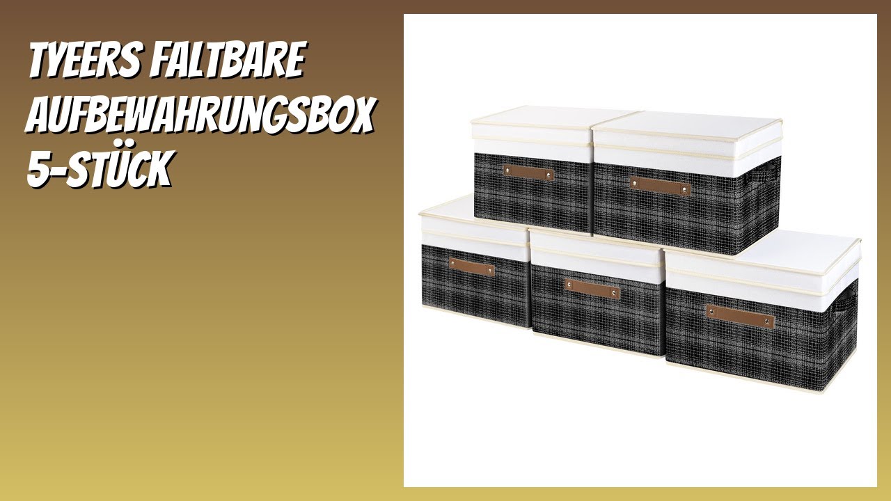 BEWERTUNG (2026): TYEERS Faltbare Aufbewahrungsbox 5-Stück. Infos