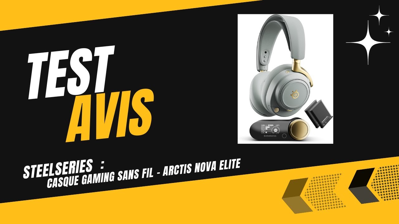 🥇 SteelSeries - Casque Gaming sans Fil (PC/PS/XBOX) - Arctis Nova Elite - Test & Avis (2025)