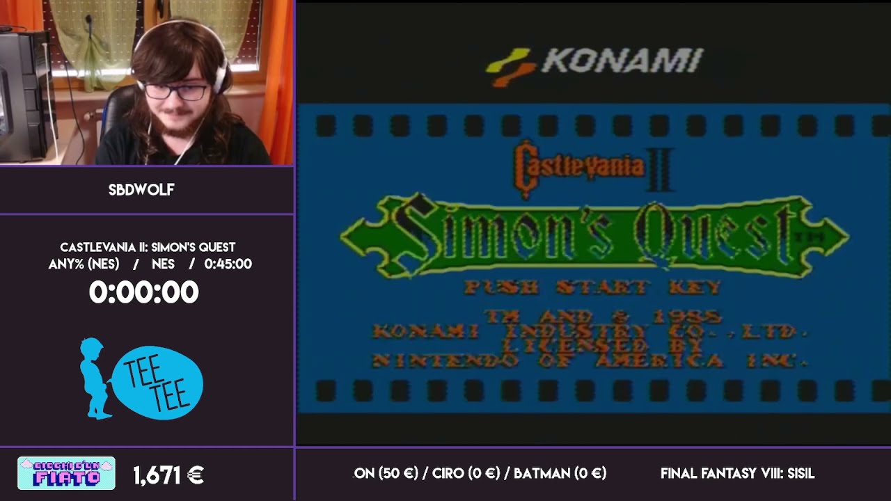 Castlevania II: Simon's Quest [Any% NES] in 38_27 con SBDWolf | GIOCHI D'UN FIATO 2021