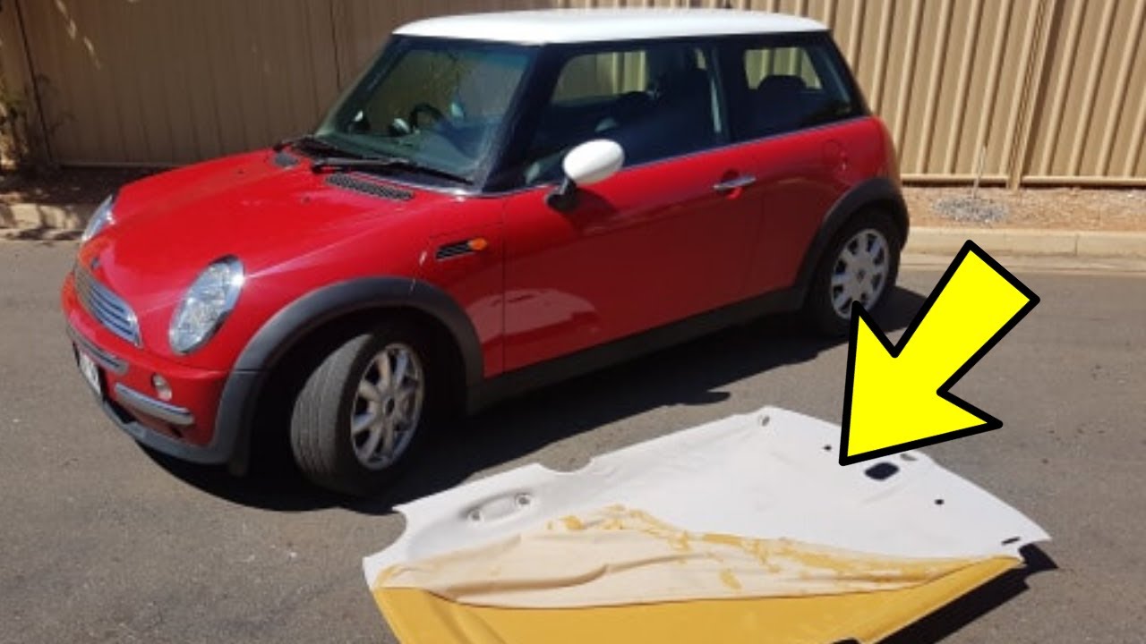 Ремонт потолка Mini Cooper | СНЯТИЕ ОБИВКИ КРЫШИ