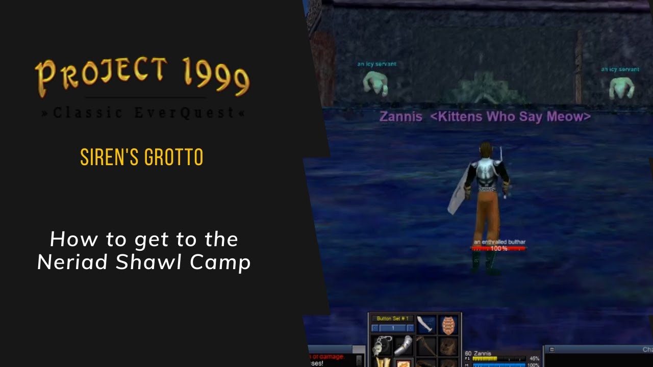 Everquest P99 - Siren's Grotto: How to get to Neriad Shawl camp.