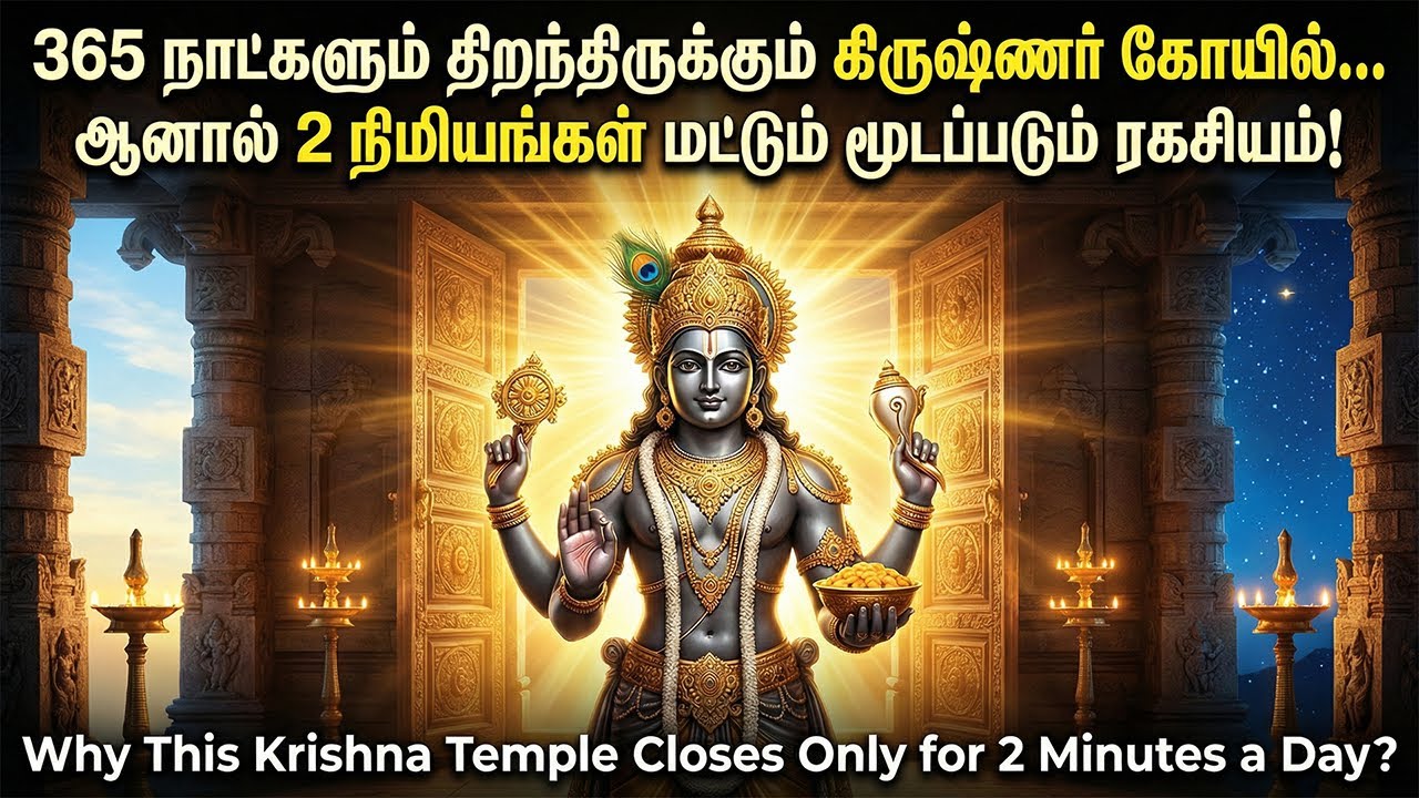 365 நாட்களும் திறந்திருக்கும் கிருஷ்ணர் கோயில்… ஆனால் 2 நிமிடங்கள் மட்டும் மூடப்படும் ரகசியம்!”