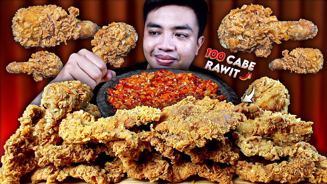 MUKBANG KULIT AYAM CRISPY + AYAM CRISPY COCOL SAMBAL GEPREK | ASMR AYAM CRISPY