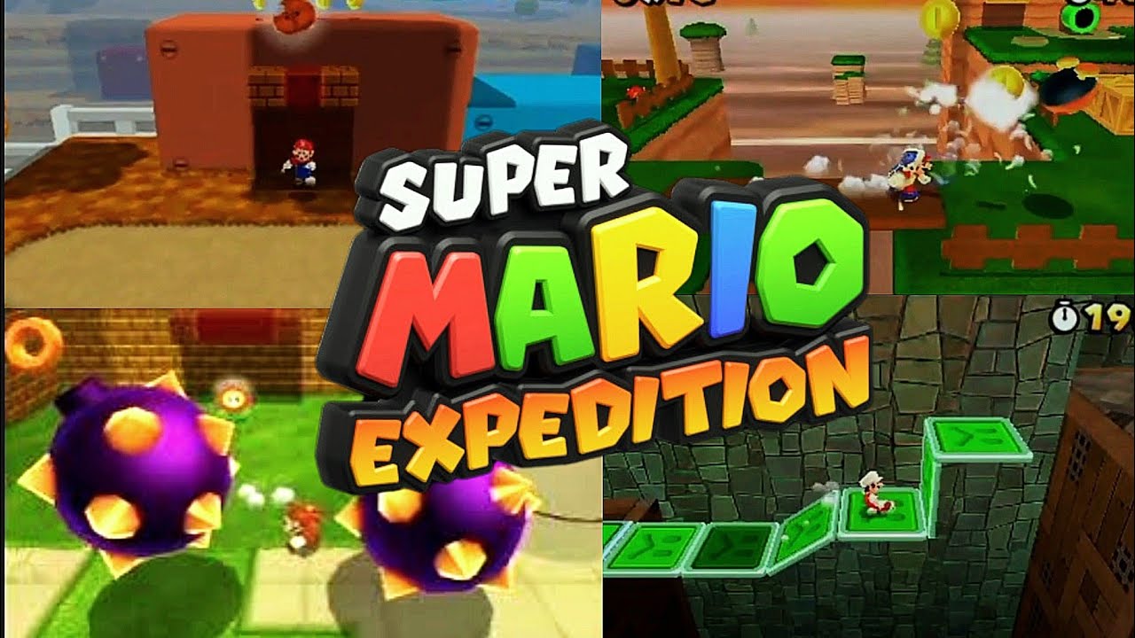 Super Mario Expedition - Walkthrough 100% (4 Levels Mod by Cyboo)