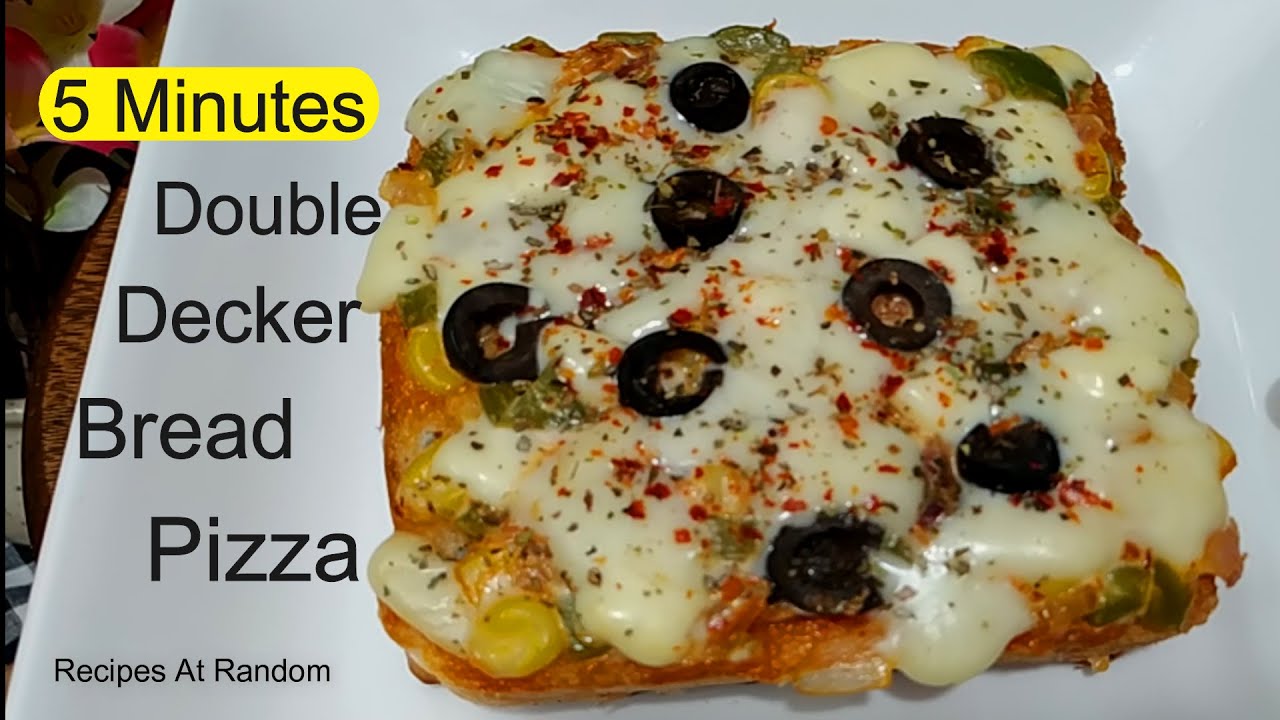 Cheese Burst Bread Pizza Recipe (5 minutes) In a Pan [NO OVEN] #breadPizza #cheeseburst  #pizza
