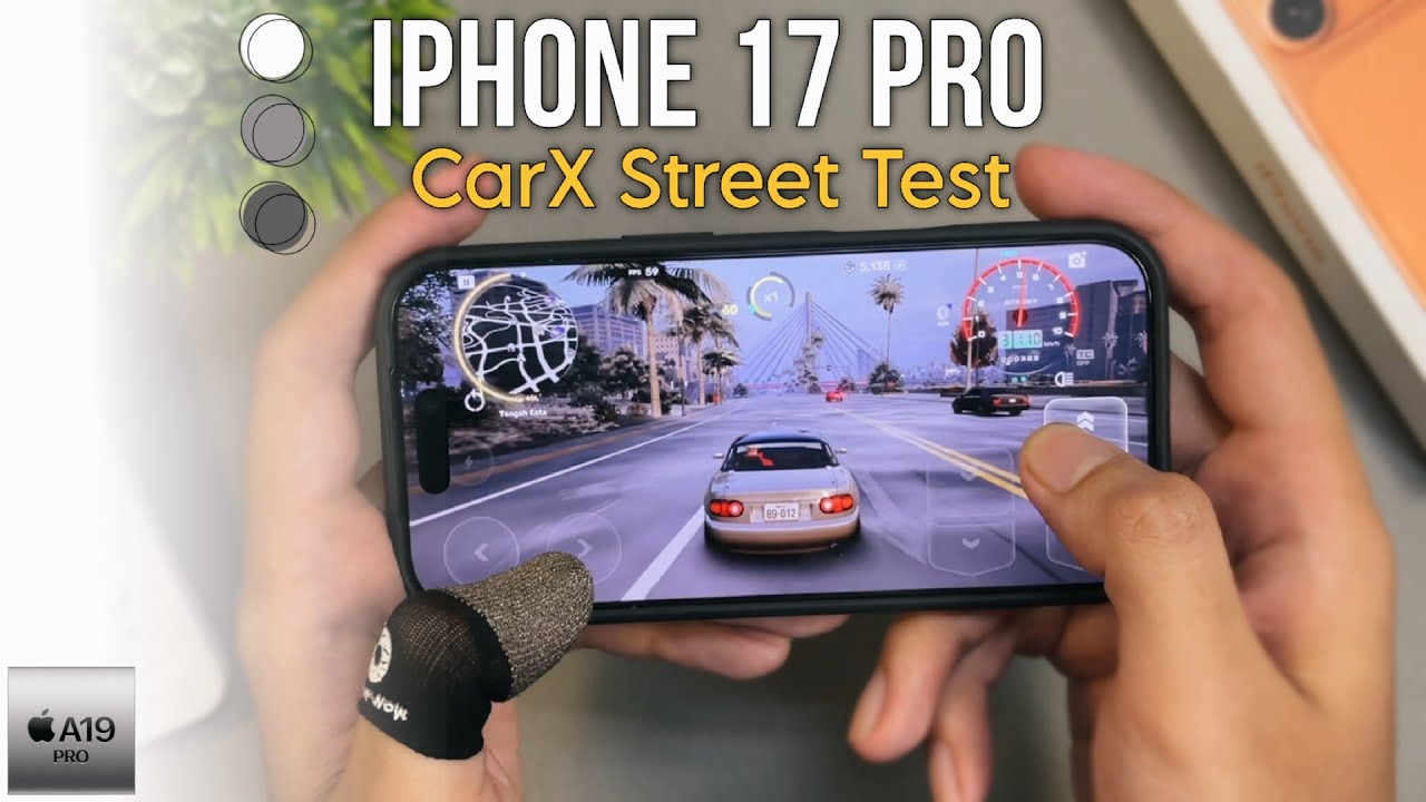 iPhone 17 Pro CarX Street Gaming Test | Apple A19 Pro Chip.