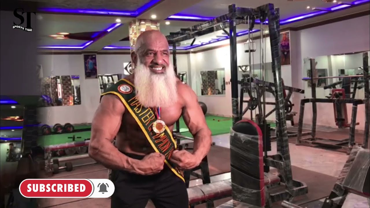 Ustad Abdul Waheed 60years, became the oldest bodybuilder of the country to have won the Mr Pakistan