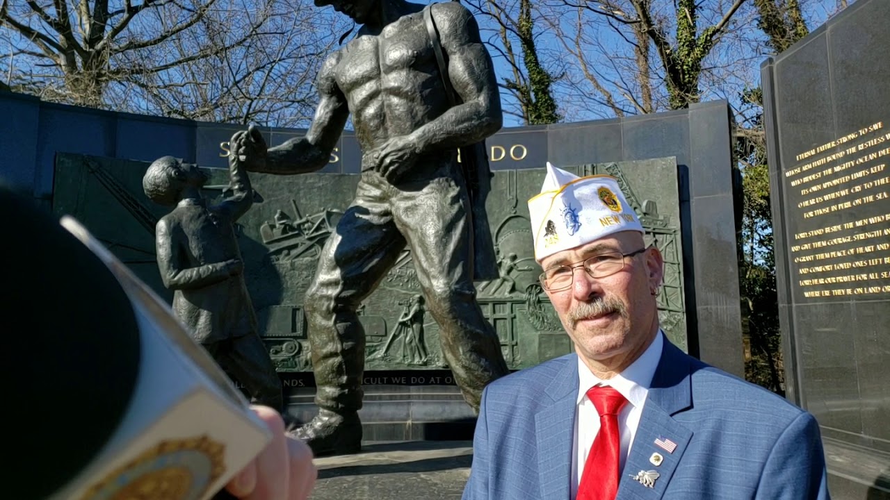 Gary Schacher, at Seabee Memorial, Arlington National Cemetery