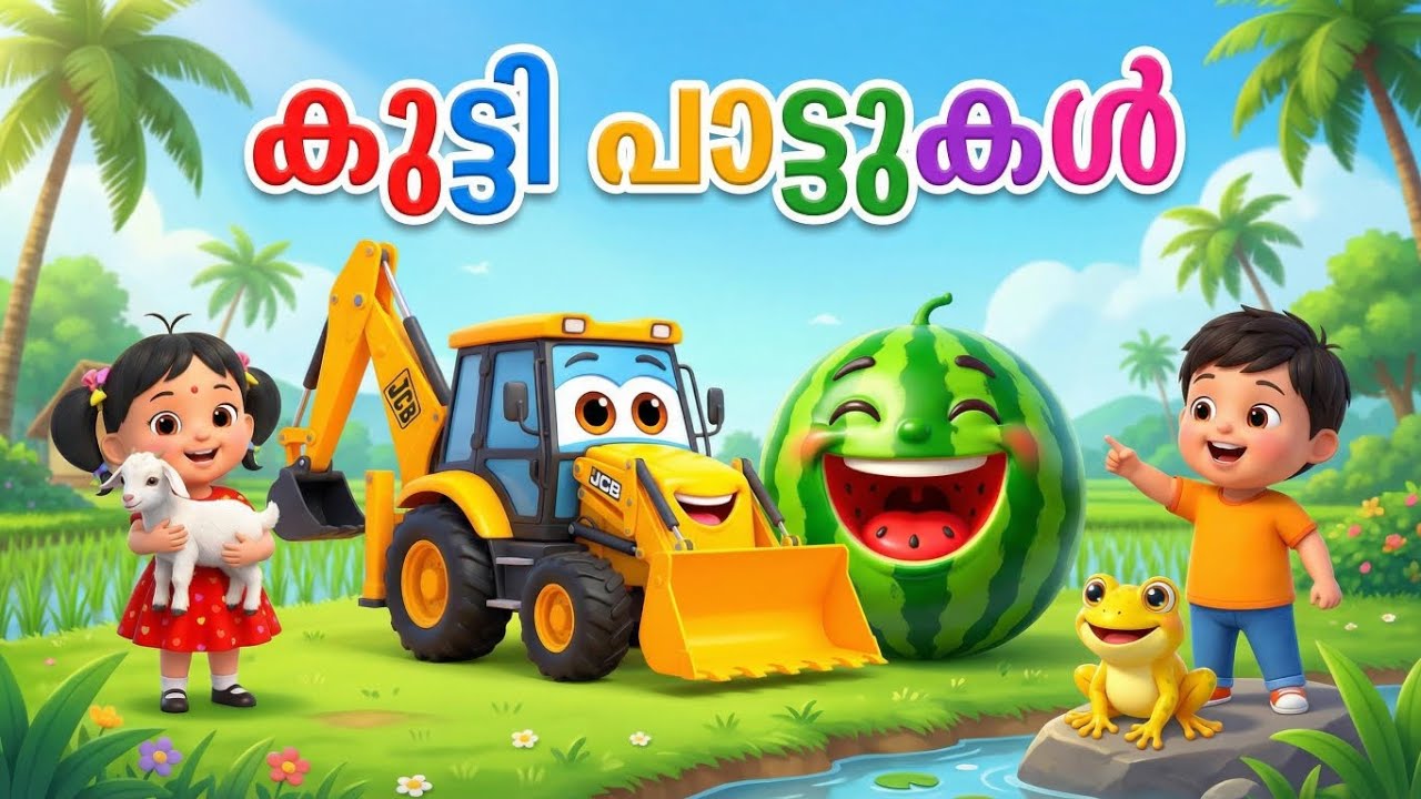 കുട്ടിപ്പാട്ടുകൾ | Malayalam Nursery Rhymes for Kids | Kids Songs Malayalam | Cartoon Song