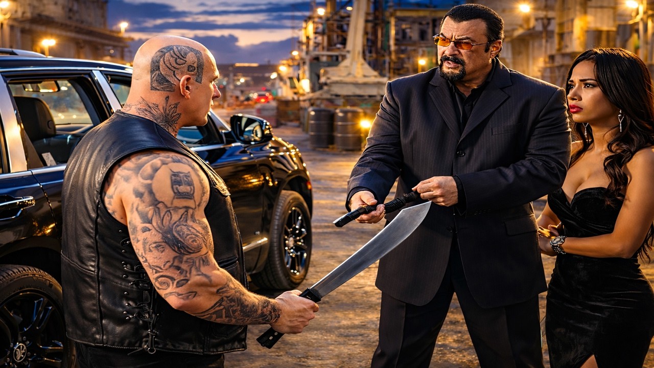 A Thug Attacks after Steven Seagal for protecting a girl, unaware he's about to get his bones broken