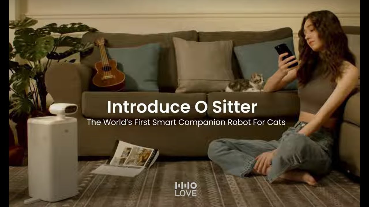 O Sitter Cat Feeder with Camera | Smart Companion Robot For Cats