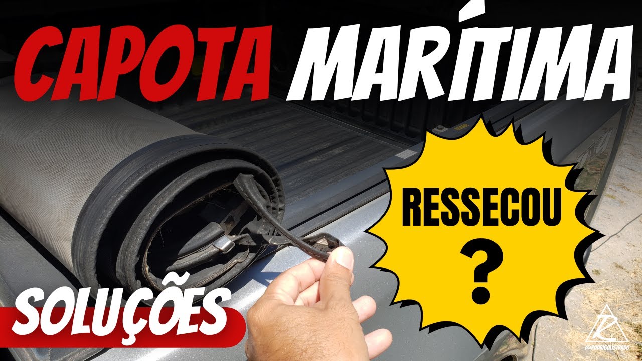 CAPOTA MARITIMA RESSECADA - RASGADA E DANIFICADA