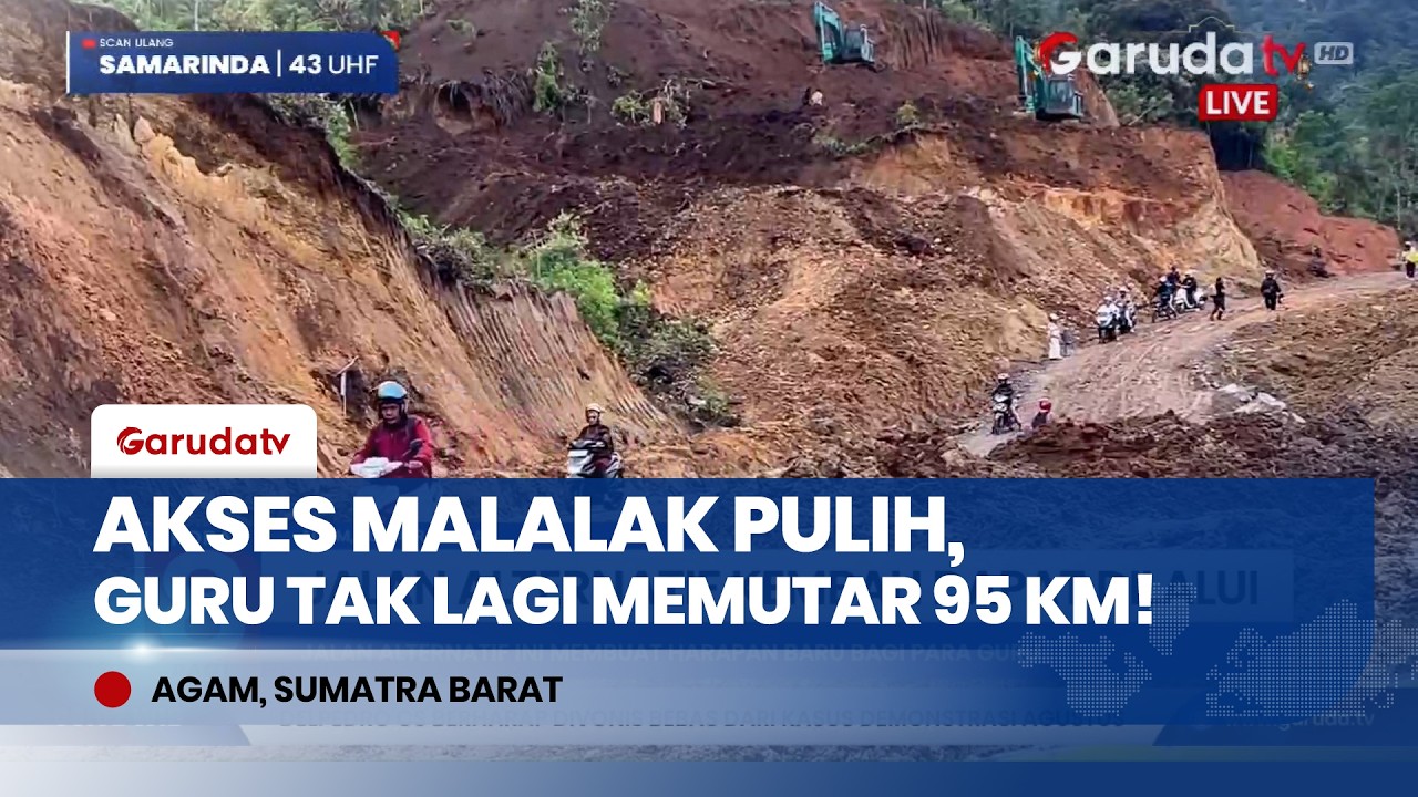 Perjuangan Guru Malalak Berakhir! Jalan Alternatif Padang-Bukittinggi Kembali Tersambung