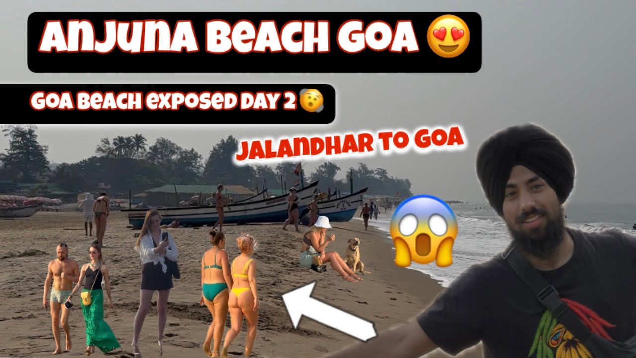 GOA ANJUNA BEACH EXPOSED😱NO TOURISTS COMING 🫨 !! #goa #beach 