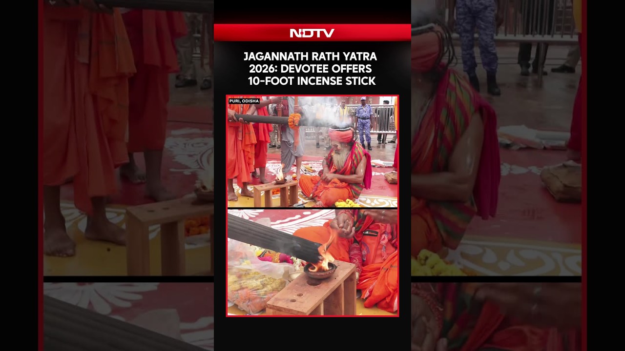 Jagannath Rath Yatra 2026: Devotee Offers 10-Foot Incense Stick To Lord Jagannath