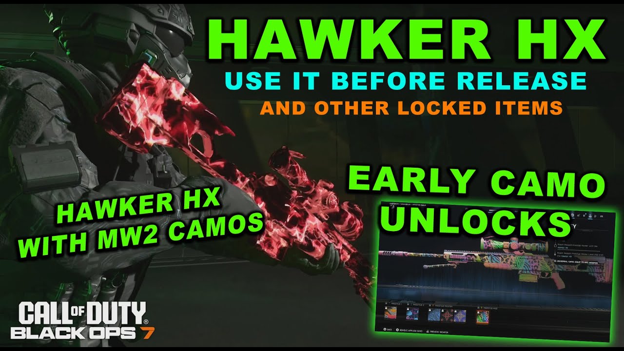 🟢Как использовать невыпущенный HAWKER HX на ранней стадии игры🟢 Учебное пособие по багам в BO7, б...