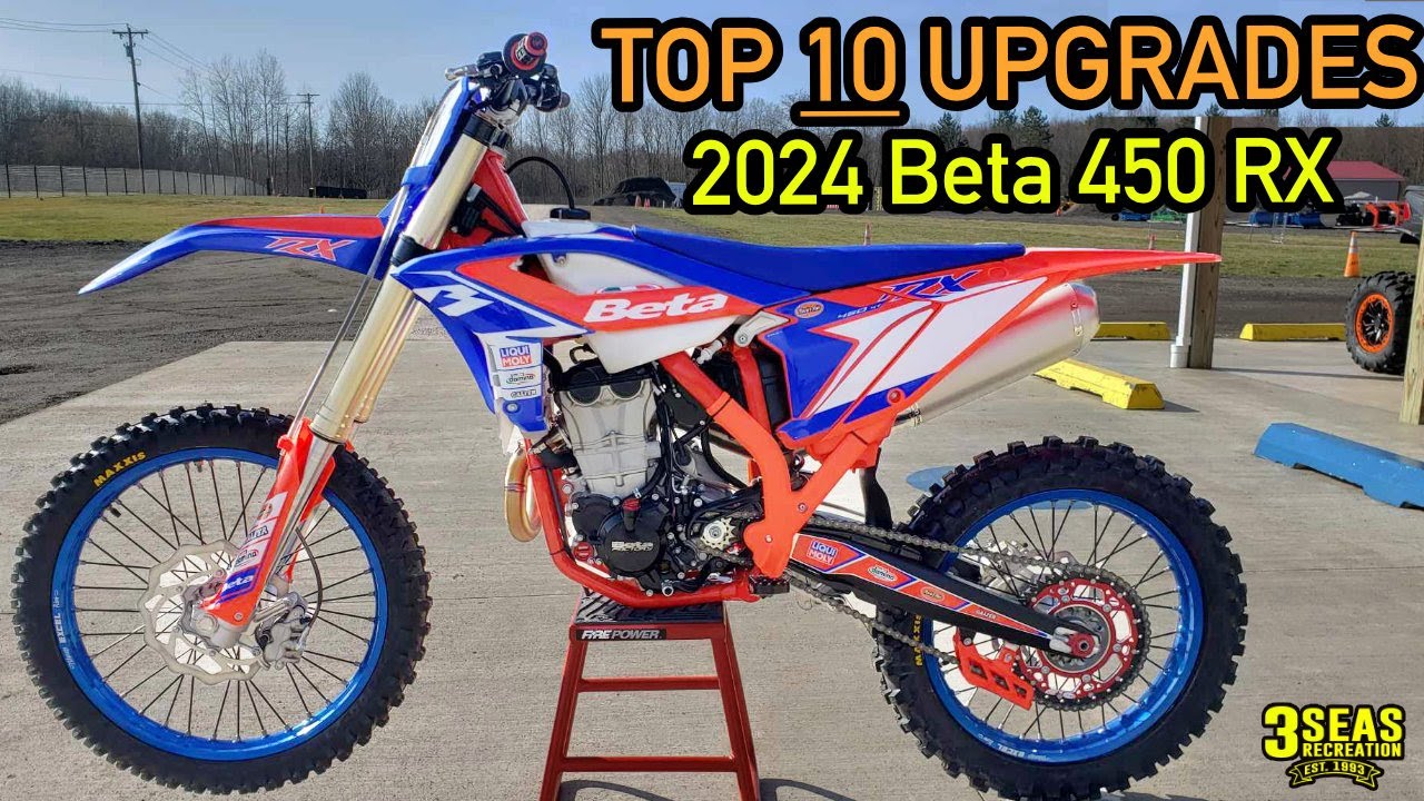 TOP 10 Upgrades for the ALL NEW 2024 Beta 450 RX Motocross bike brought to you by  3 Seas Recreation