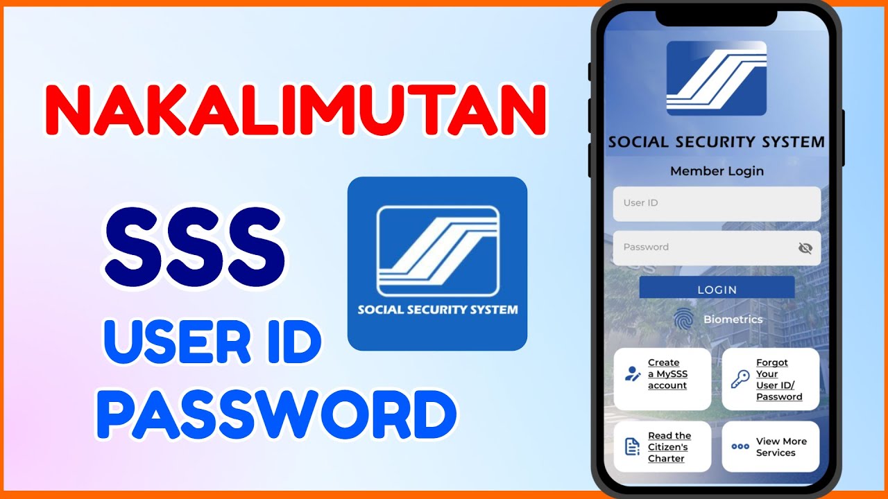 SSS Forgot Username Password Change | Nakalimutan SSS Password User ID