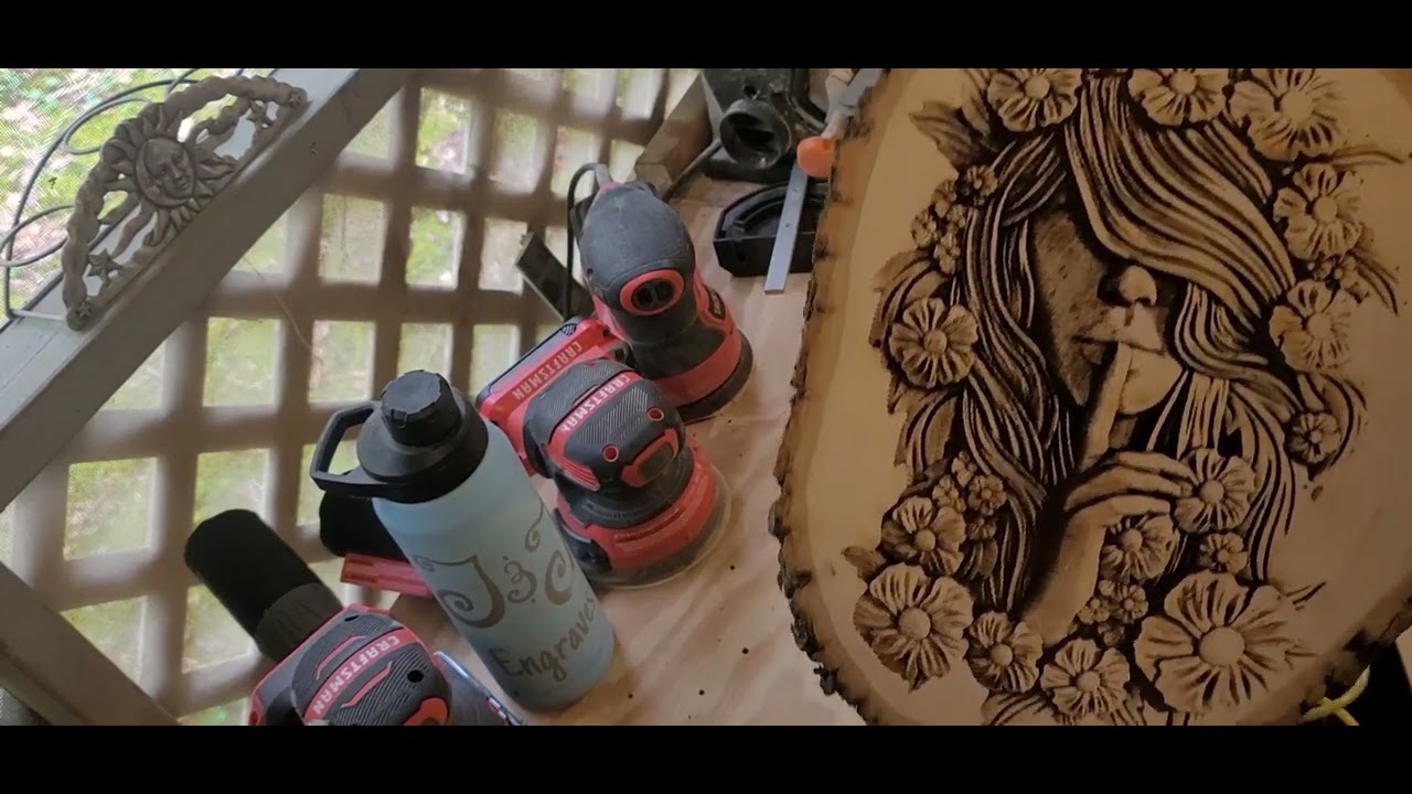 3D Relief Design Laser Engraved
