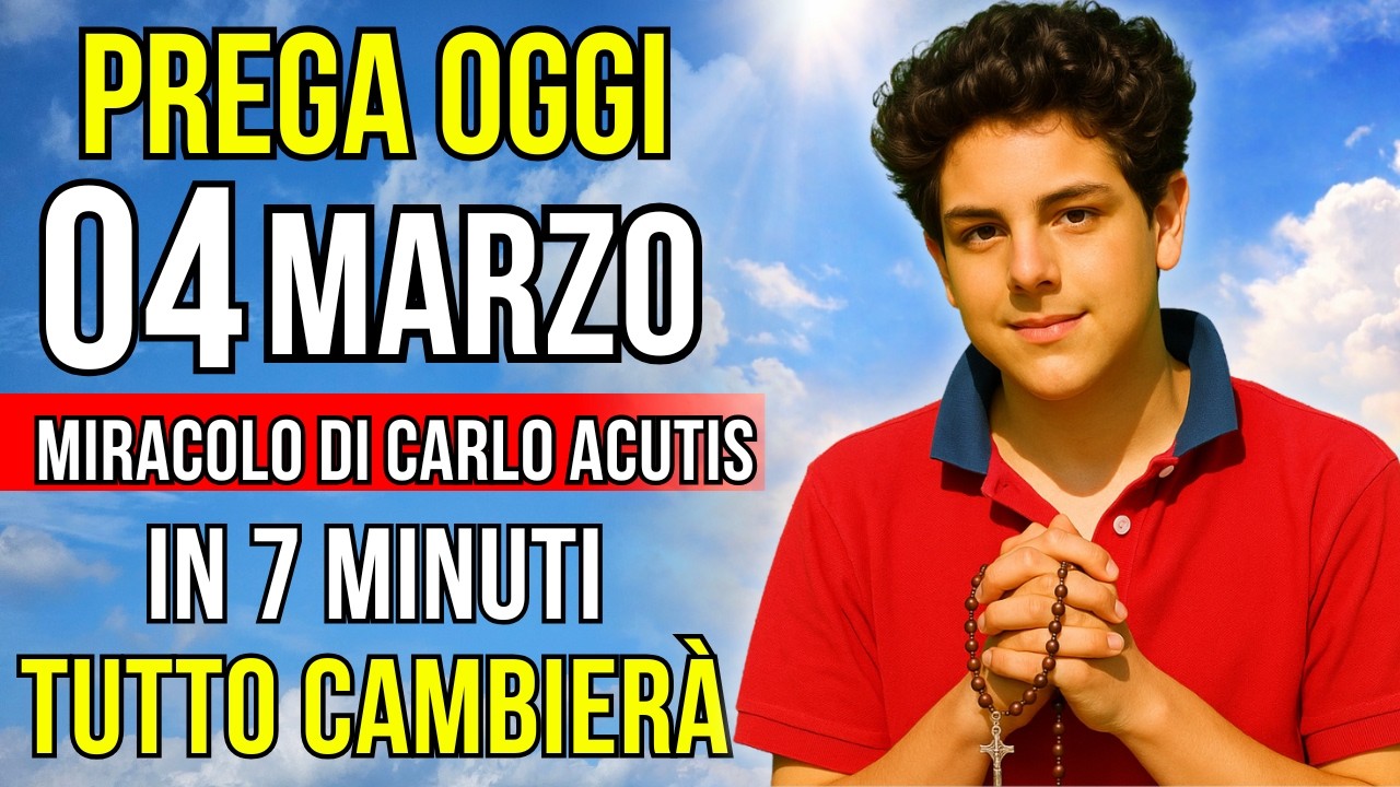 LUI RISPONDE VELOCE! LA PREGHIERA D'EMERGENZA A CARLO ACUTIS PER CAUSE DISPERATE!