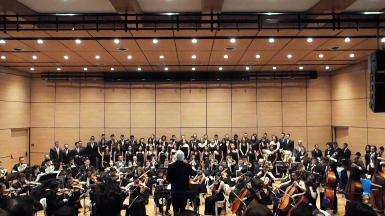 Himno Nacional De La República De Colombia. Orquesta Sinfónica y coro polifónico UTP