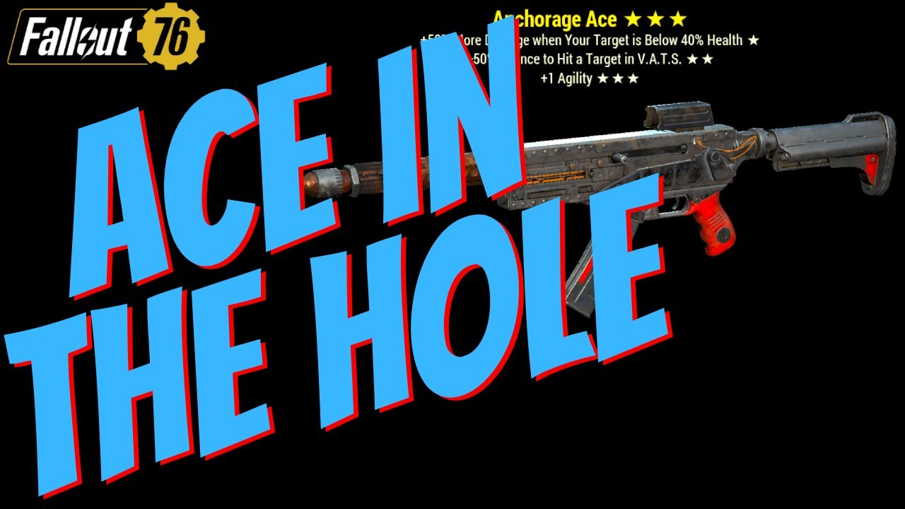 Fallout 76 — Anchorage Ace — лучшая версия 10-мм пистолета-пулемёта
