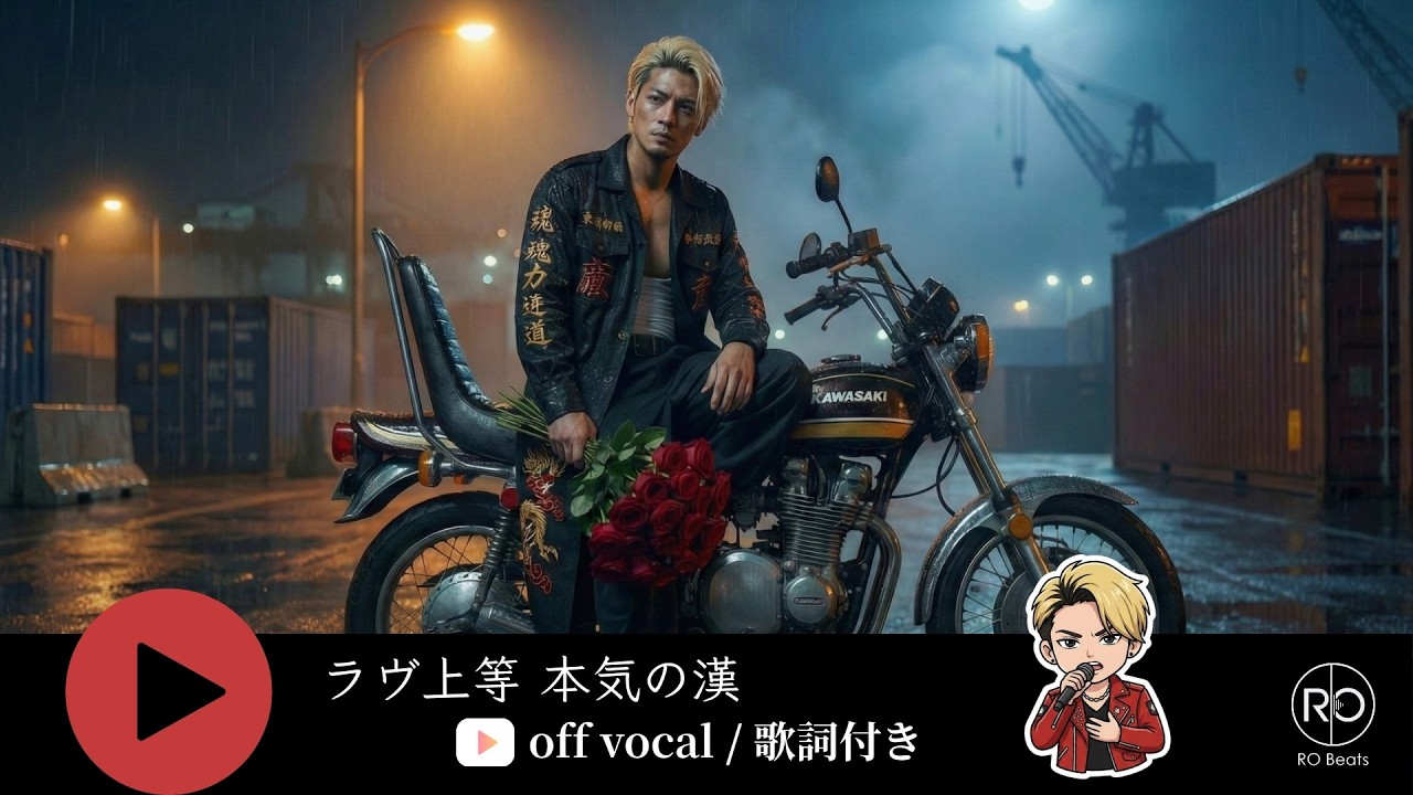 【カラオケ】ラヴ上等：本気の漢 / RO BEATS 🌹「過去ごと、抱きしめる」不良の純情が爆發する、至高のラブソング。🎸