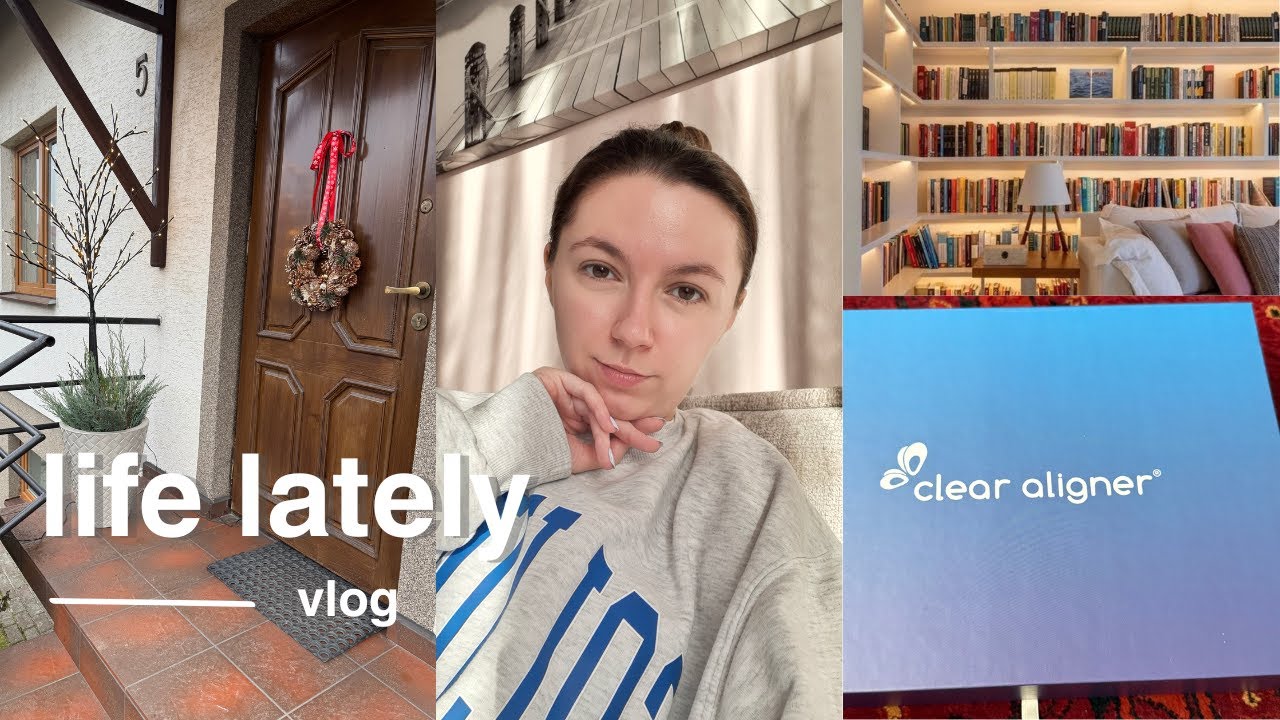vlog// tbr books, new smile journey starts & front of the house decorations