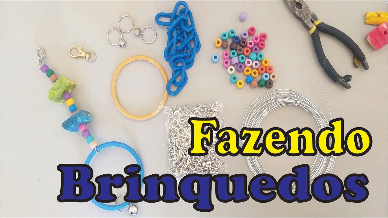 Fazendo Brinquedos para Aves   Passo a Passo
