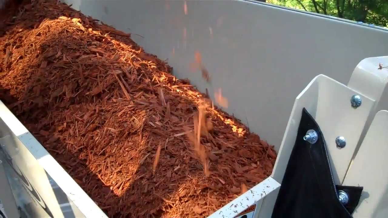 FINN Bark Blower  - fire it up - controls - hopper loading - remote.  Tri-State Bobcat 715-781-3940