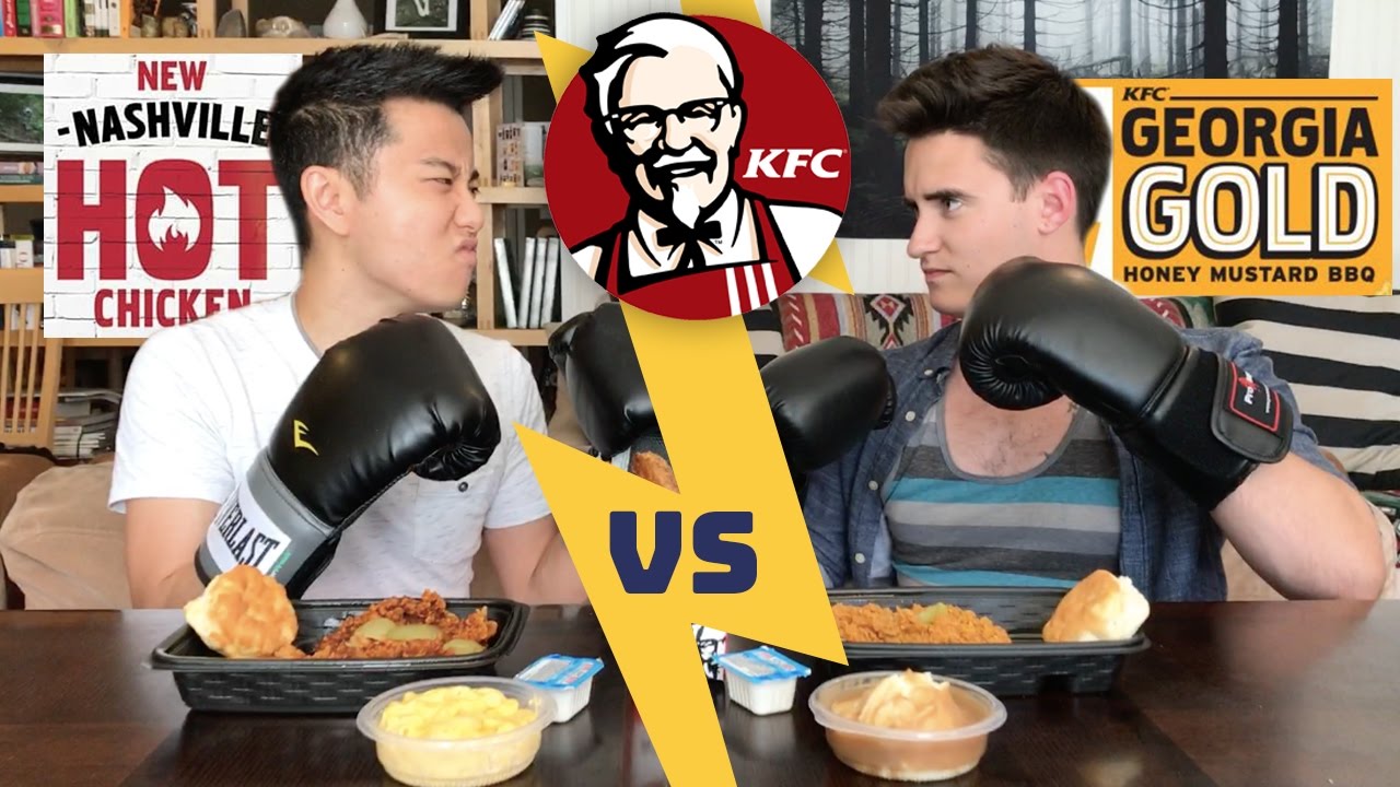 KFC Nashville Hot VS Georgia Gold (Mukbang / Eating Show)