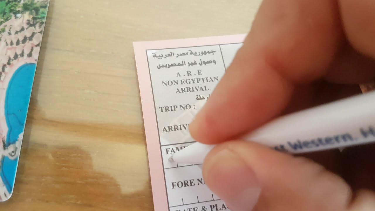 Jak wypełnic karte meldunkową w Egipcie na lotnisku Pyknij SUBA na dobre wczasy :)