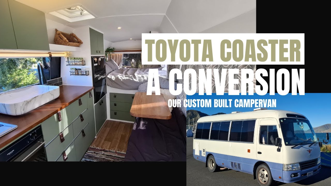 Toyota Coaster camper van conversion in New Zealand