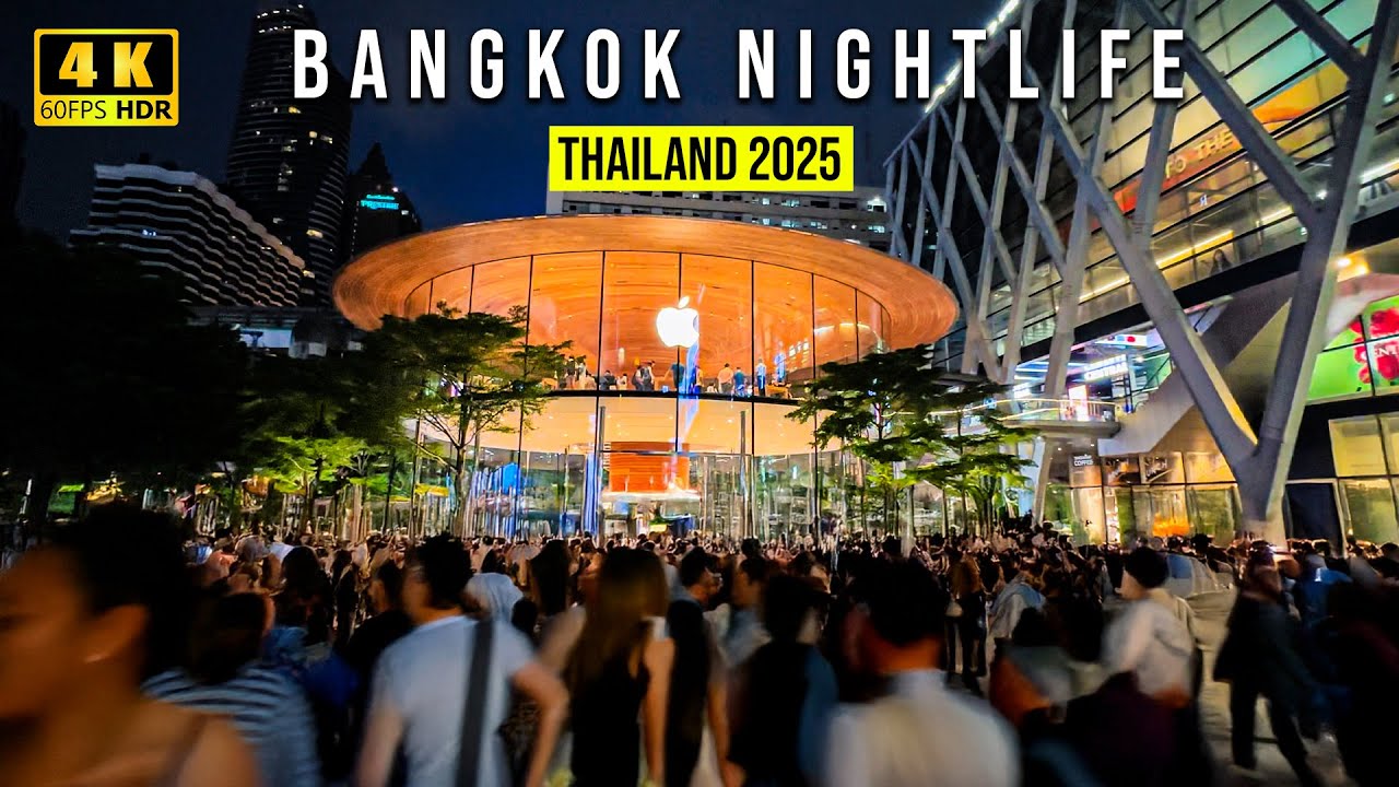 🇹🇭[4K HDR] Night Walk in Bangkok Downtown | 4K HDR | Thailand City Vibes🌃