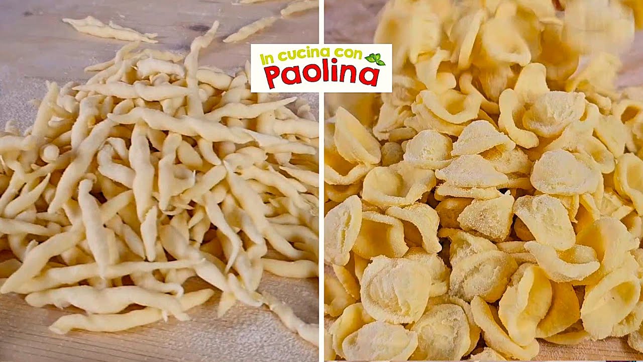 Свежая домашняя паста. Без яиц. 🍝 2 рецепта, которые вы не захотите пропустить! Трофи и ореккьетте