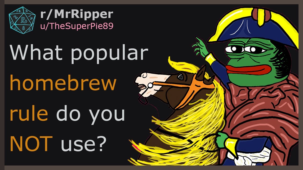 D&D Players, What popular homebrew rule do you NOT use? #dnd