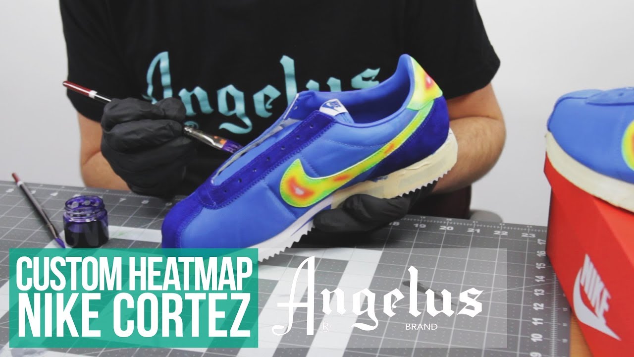 DIY: HeatMap Nike Cortez | Custom Shoes | Angelus Paints