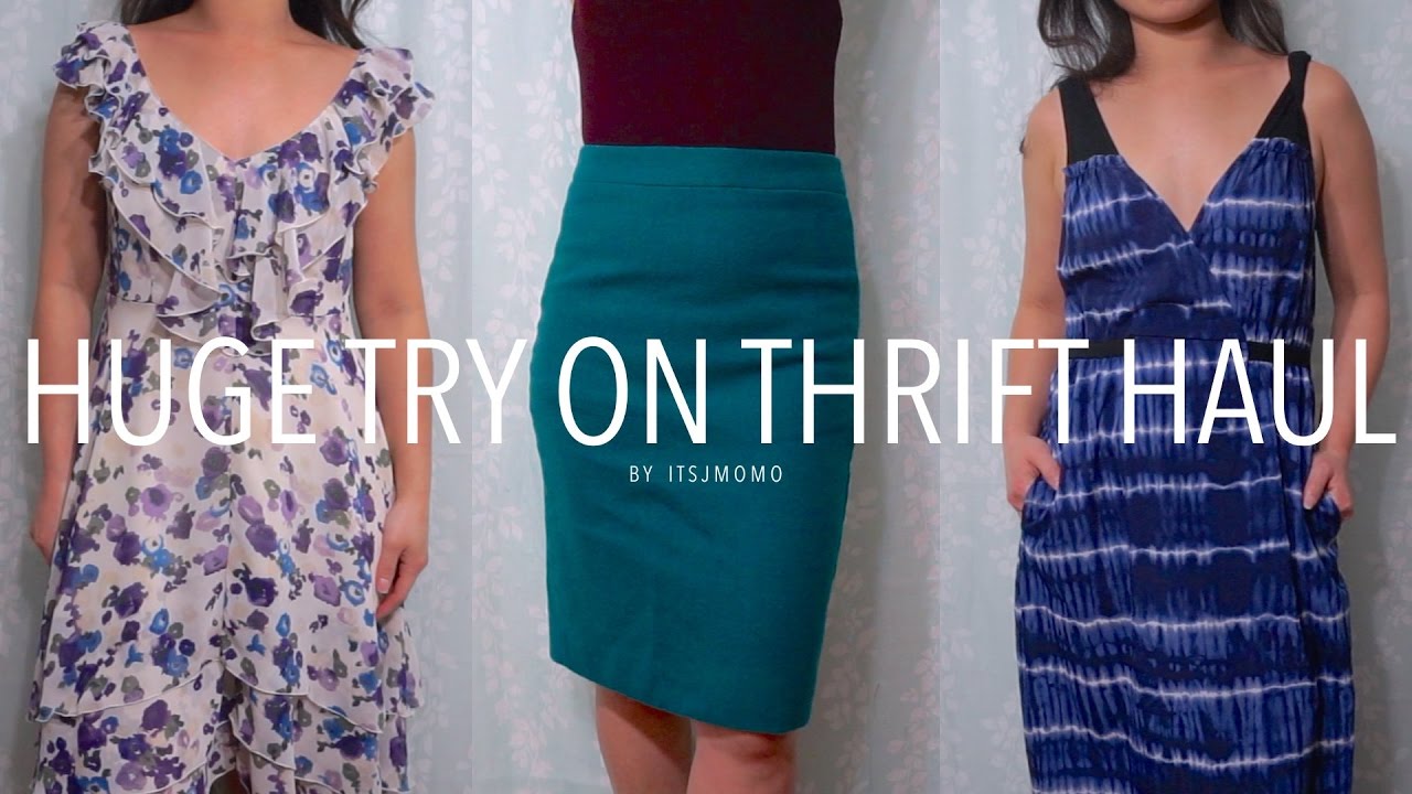 Huge Try On Thrift Haul (J.Crew, Banana Republic, & more)
