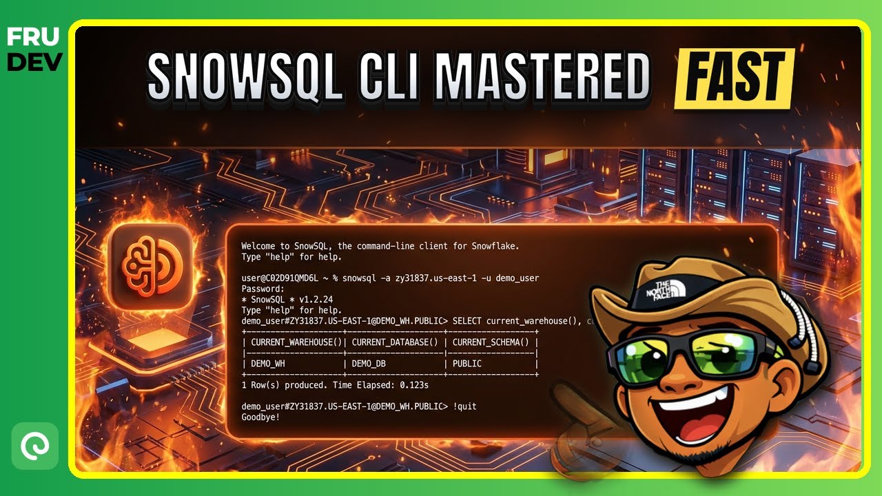 Освоение Snowflake SnowSQL CLI на macOS: установка, настройка и запросы #2023 | Demohub.dev