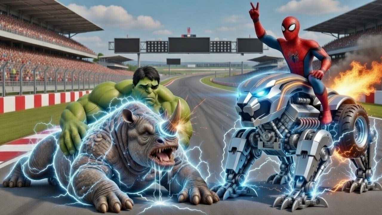 🚜🕷️ SPIDERMAN Wins The Magic Legendary Monster Tractor Racing Championship - Epic Racing Challenge