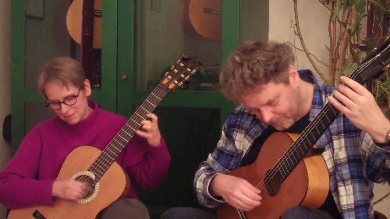 Saitenwege f&uuml;r zwei Gitarren Bd.1 -  38. K&auml;stchenh&uuml;pfen [saitenspuren]