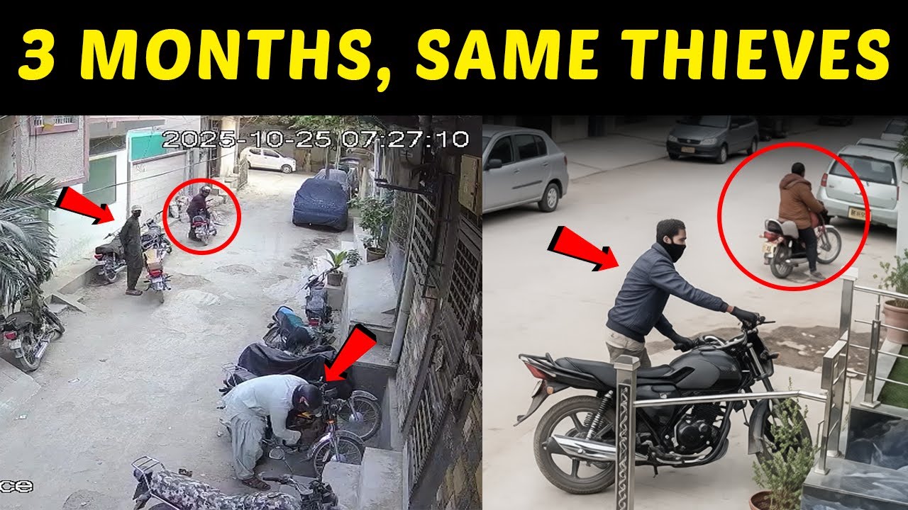 Unbelievable CCTV 😱😲 SUZUKI BIKE 🏍️ FB Area Karachi