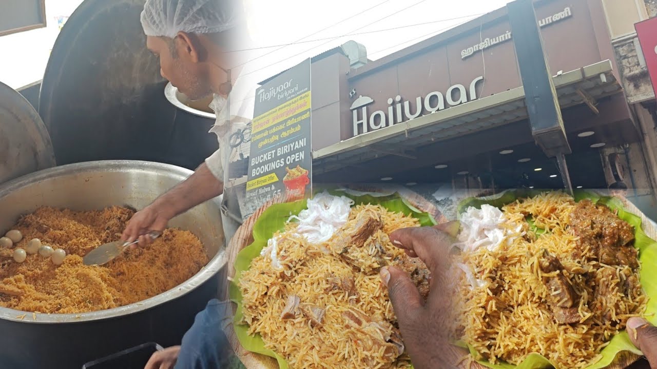 2025 Best Mutton biryani in Pallavaram Chennai - HAJIYAAR BIRIYANI l ஹாஜியார் பிரியாணி l Firni Sweet