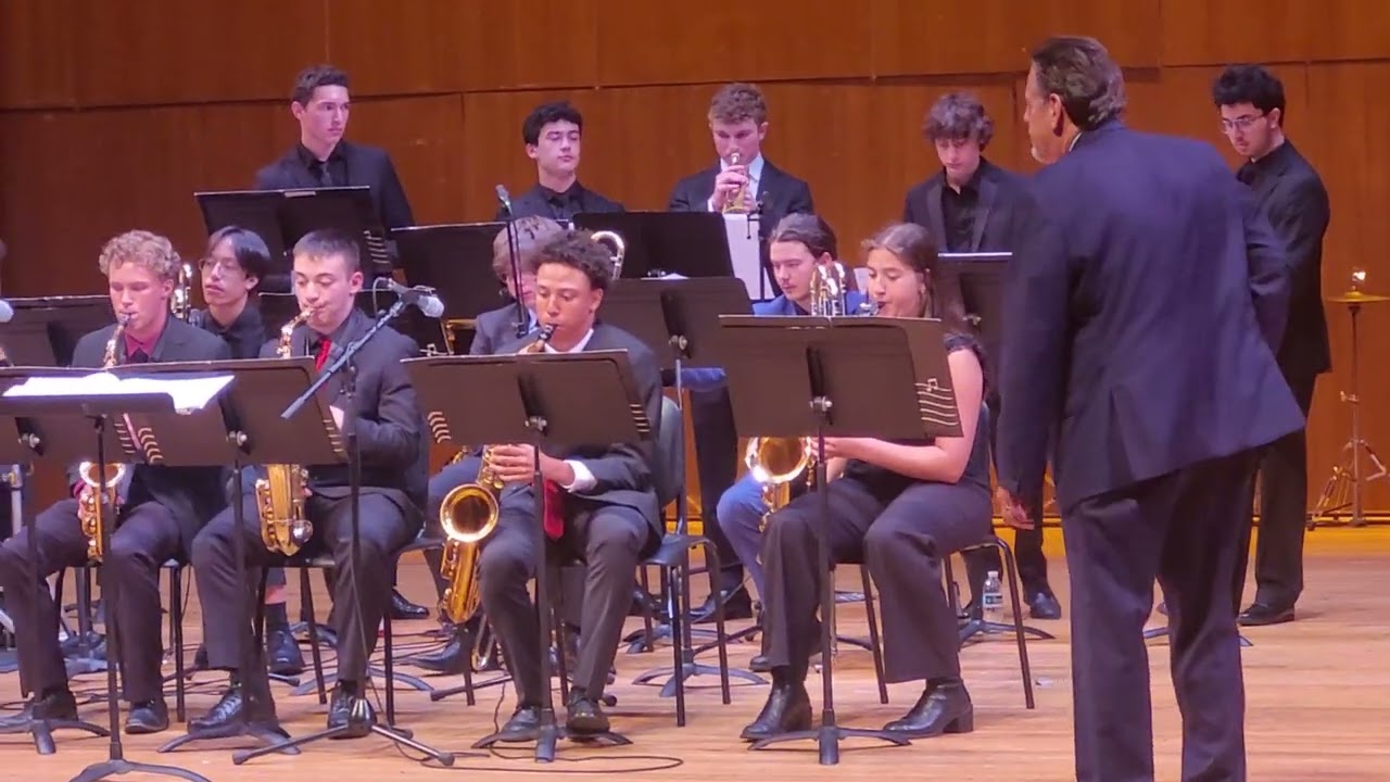 Nassau Suffolk Jazz Ensemble Spring 2024 - Tyler Varlack Solo at 1:43 mark - final song