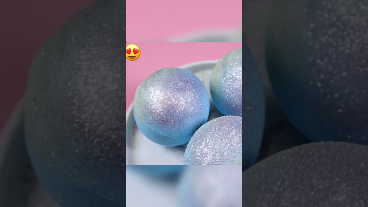 DIY Glitter ✨ Bath Bombs || bathe in Glitter ✨ || Pure satisfaction || 