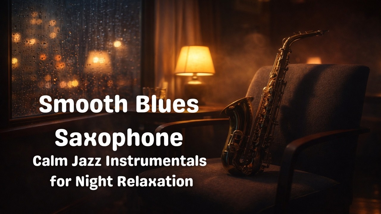 Smooth Blues Saxophone | Calm Jazz Instrumentals for Night Relaxation Vol.1