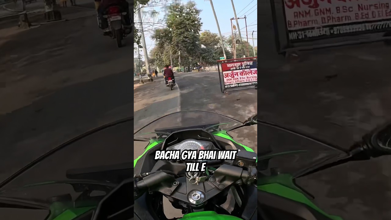 Bhagalpur Police😱😅#viral #trending #police #vs #angry #rider #crash #ninja #royalty147 #shorts #yt