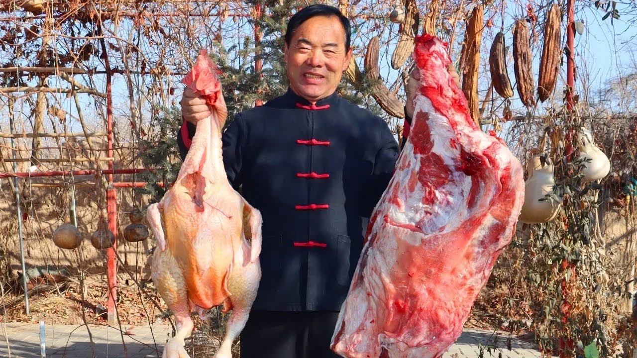 Epic Pilaf with 10 Lamb Kidneys, Half Lamb & Huge Rooster — Flavor Like No Other！