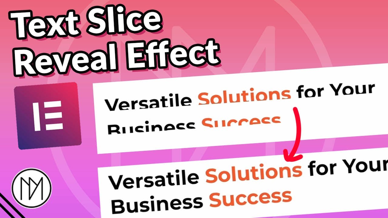 Trendy Text Slice Reveal Effect with Elementor (3 Methods + Bonus Effect) - Beginner Tutorial